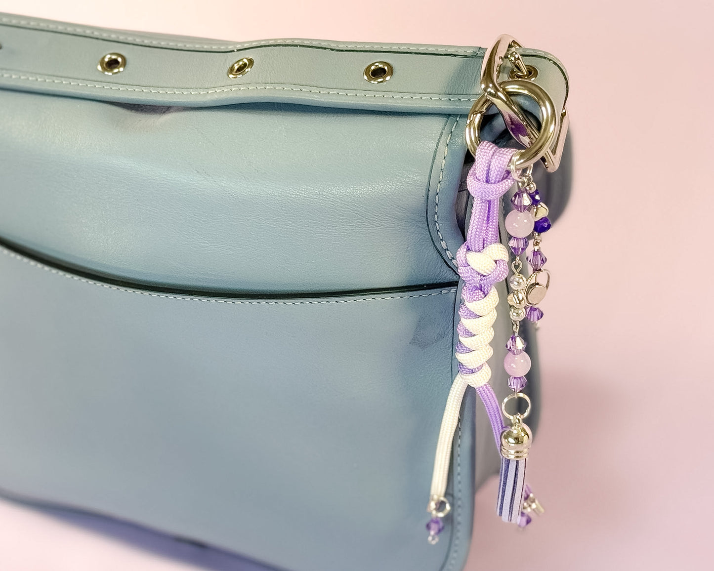 💜 Lavender Lace Purse Charm