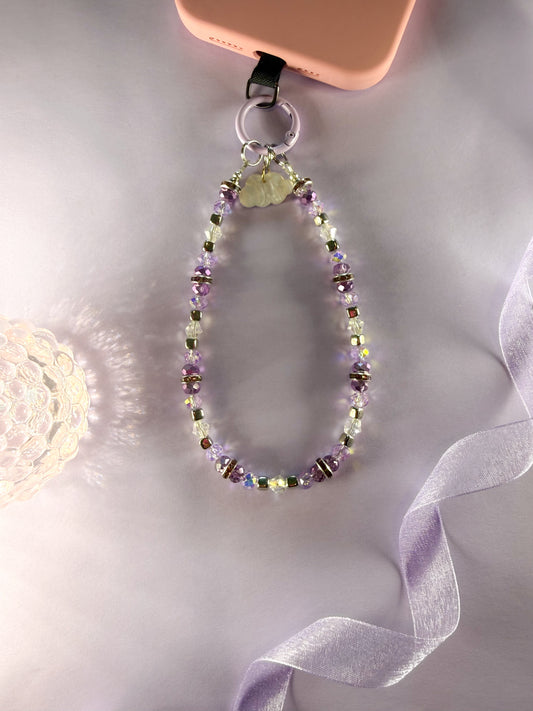 ☁️ Lavender Sugar Cloud Phone Chain