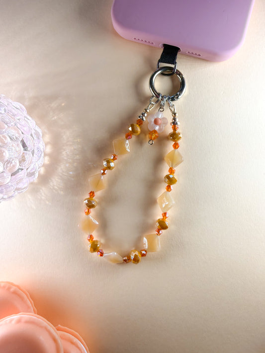 π₯ Mango Cream Dream Phone Chain