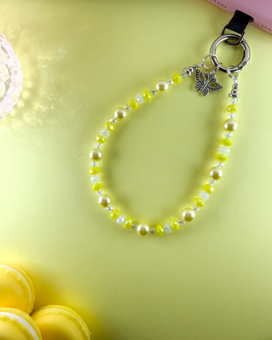 π Soft Lemon Gelato Phone Chain