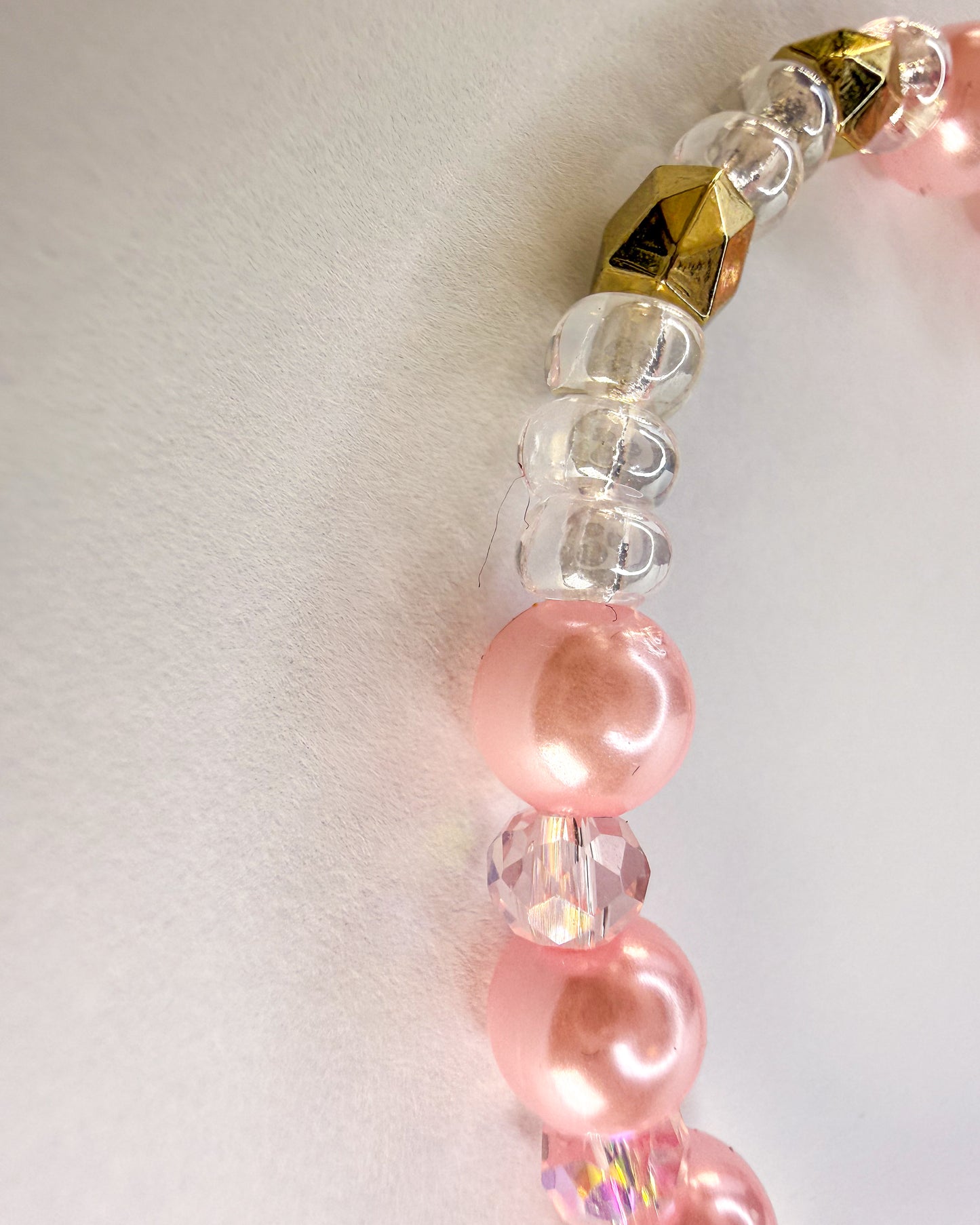 π Pink Petal Kiss Phone Charm