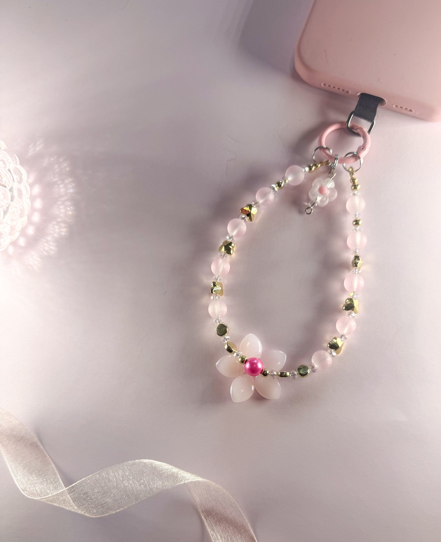 🌸 Bloom Milkshake Phone Chain