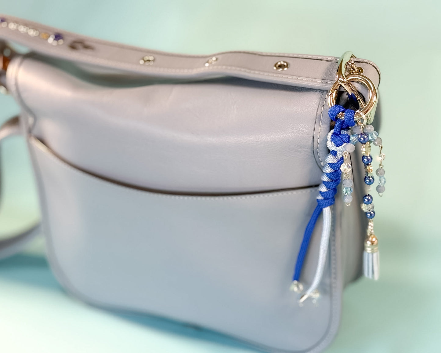 🌙 Blue Moon Purse Charm