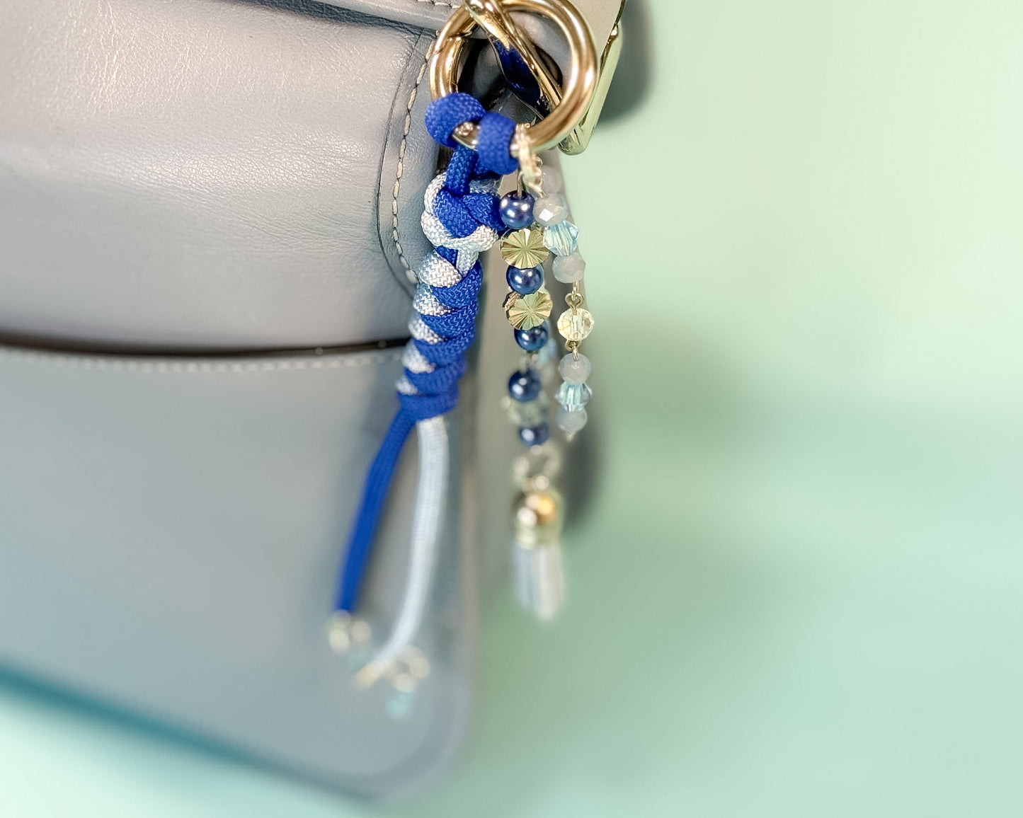 🌙 Blue Moon Purse Charm