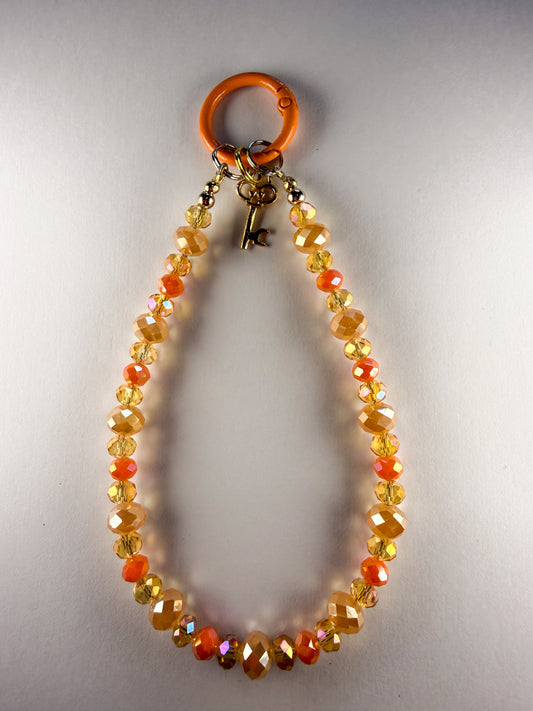 🥭 Golden Mango Glow Phone Chain