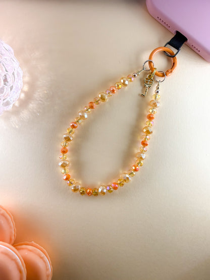 🥭 Golden Mango Glow Phone Chain