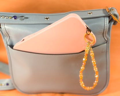 🥭 Golden Mango Glow Phone Chain