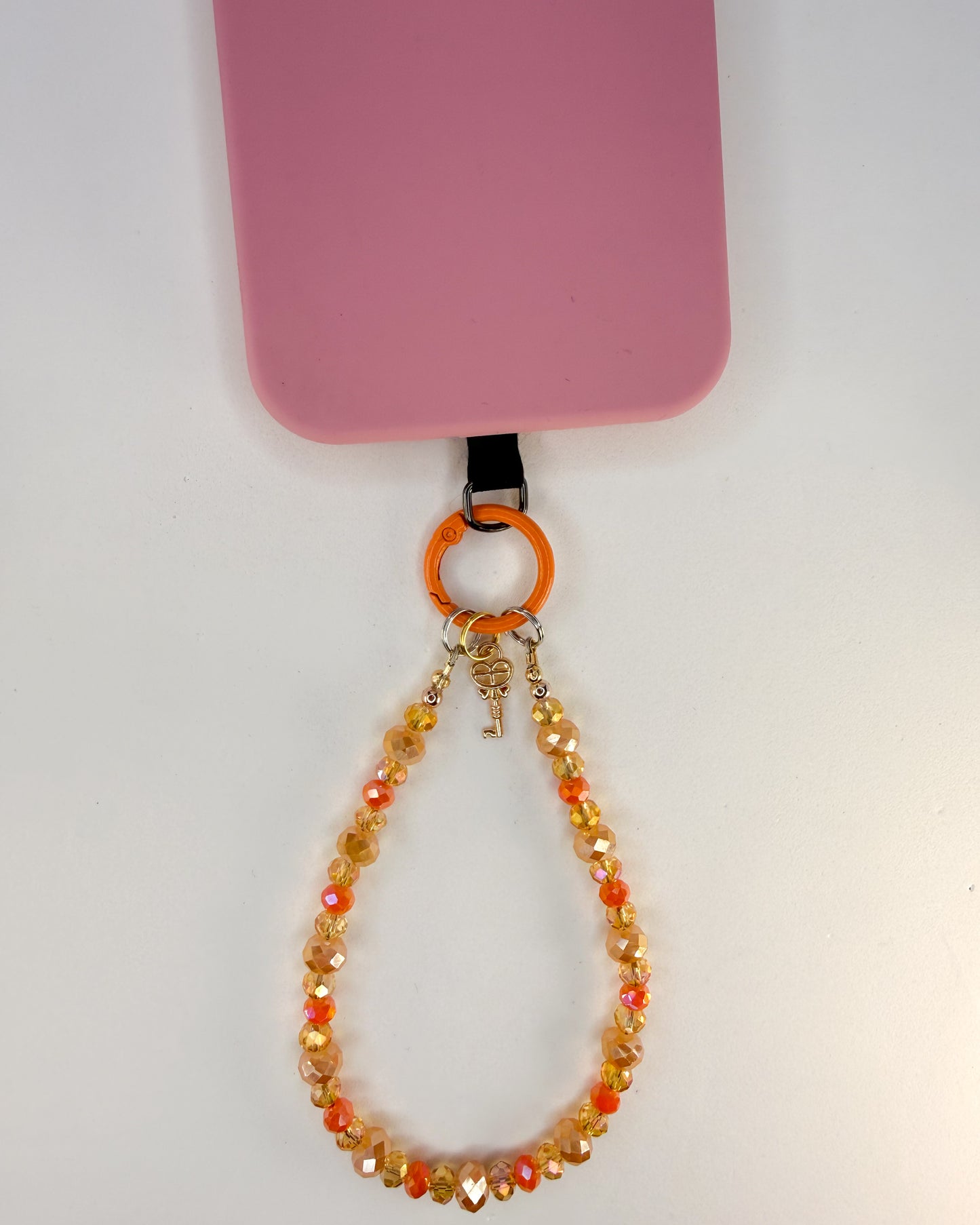 🥭 Golden Mango Glow Phone Chain
