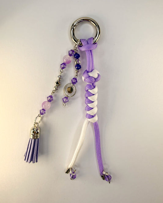 💜 Lavender Lace Purse Charm