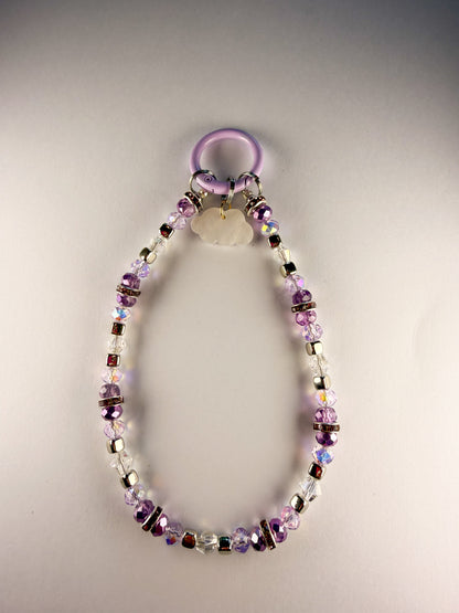 ☁️ Lavender Sugar Cloud Phone Chain