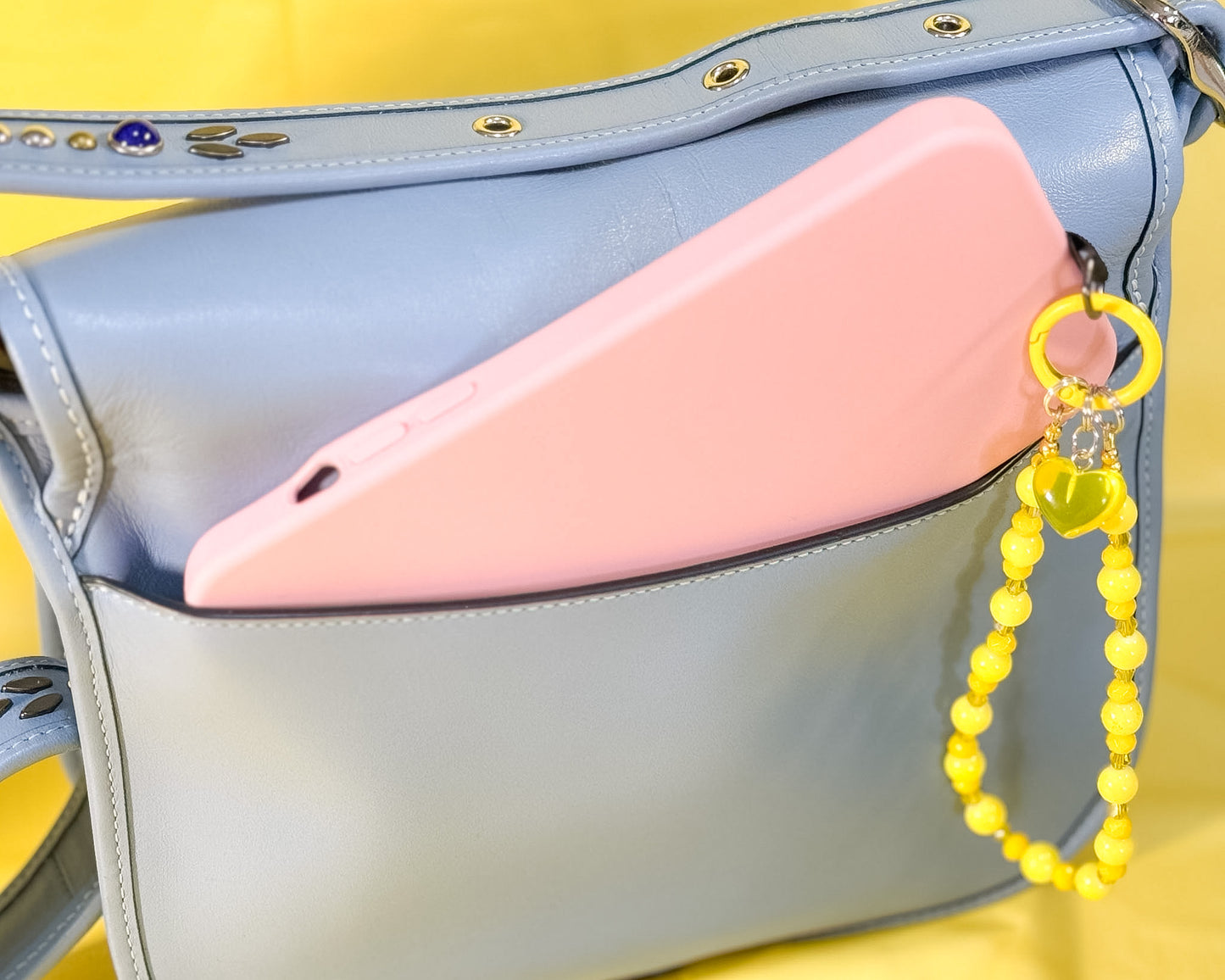 🍋 Lemon Sugar Pearl Phone Chain