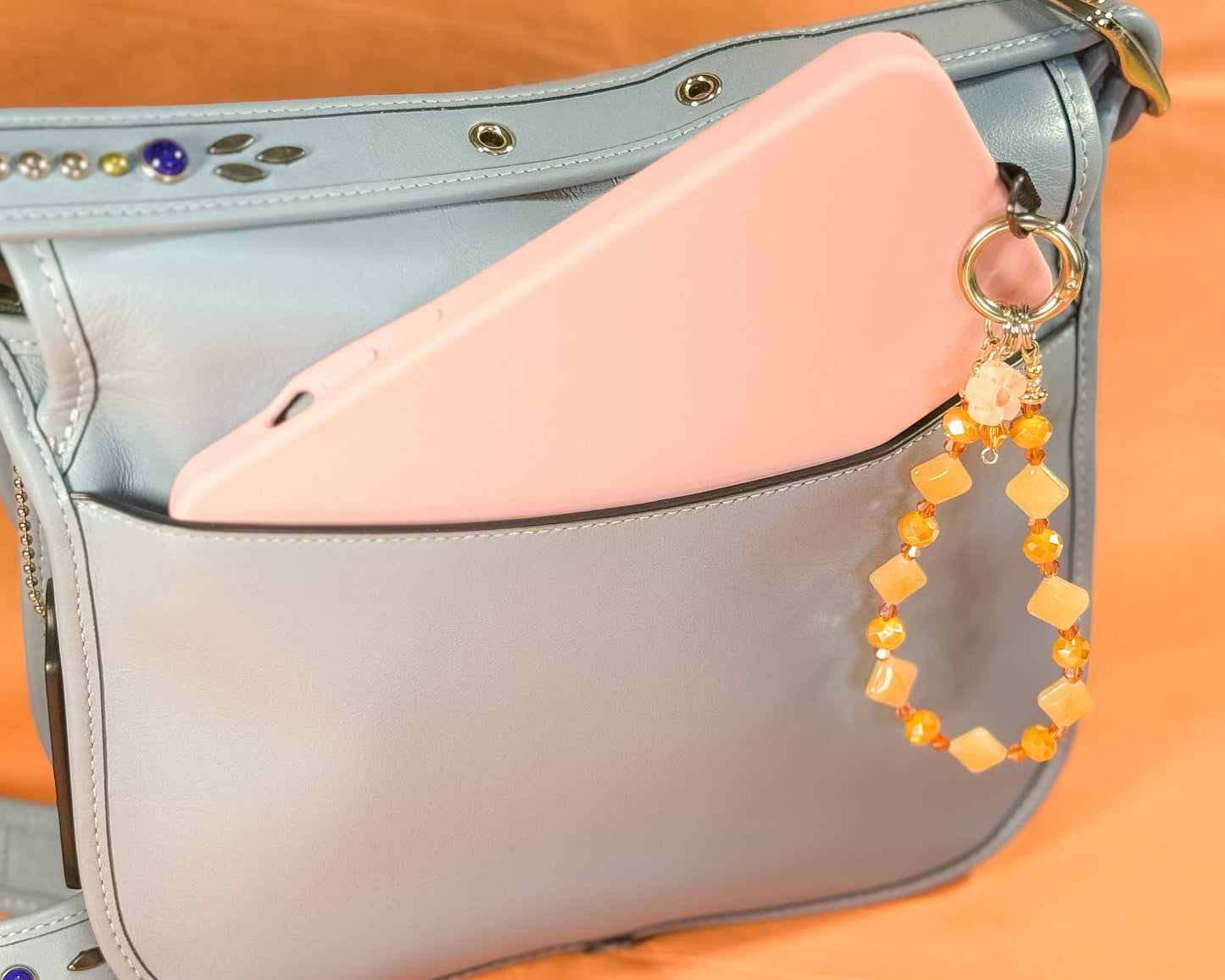 🥭 Mango Cream Dream Phone Chain