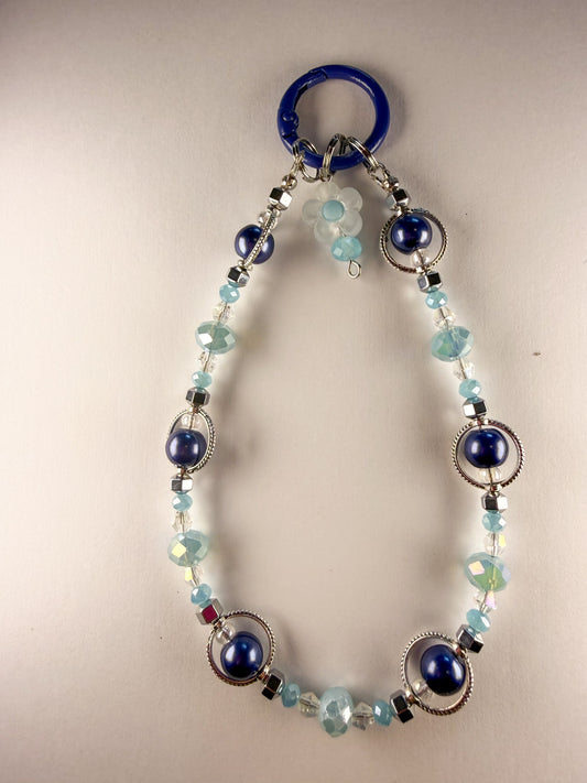 🌙 Midnight Berry Orbit Phone Chain
