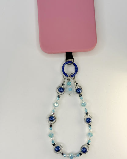 🌙 Midnight Berry Orbit Phone Chain