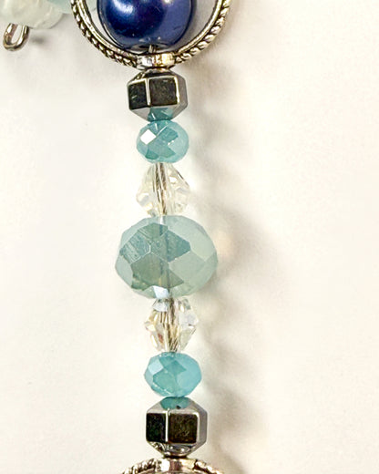 🌙 Midnight Berry Orbit Phone Chain