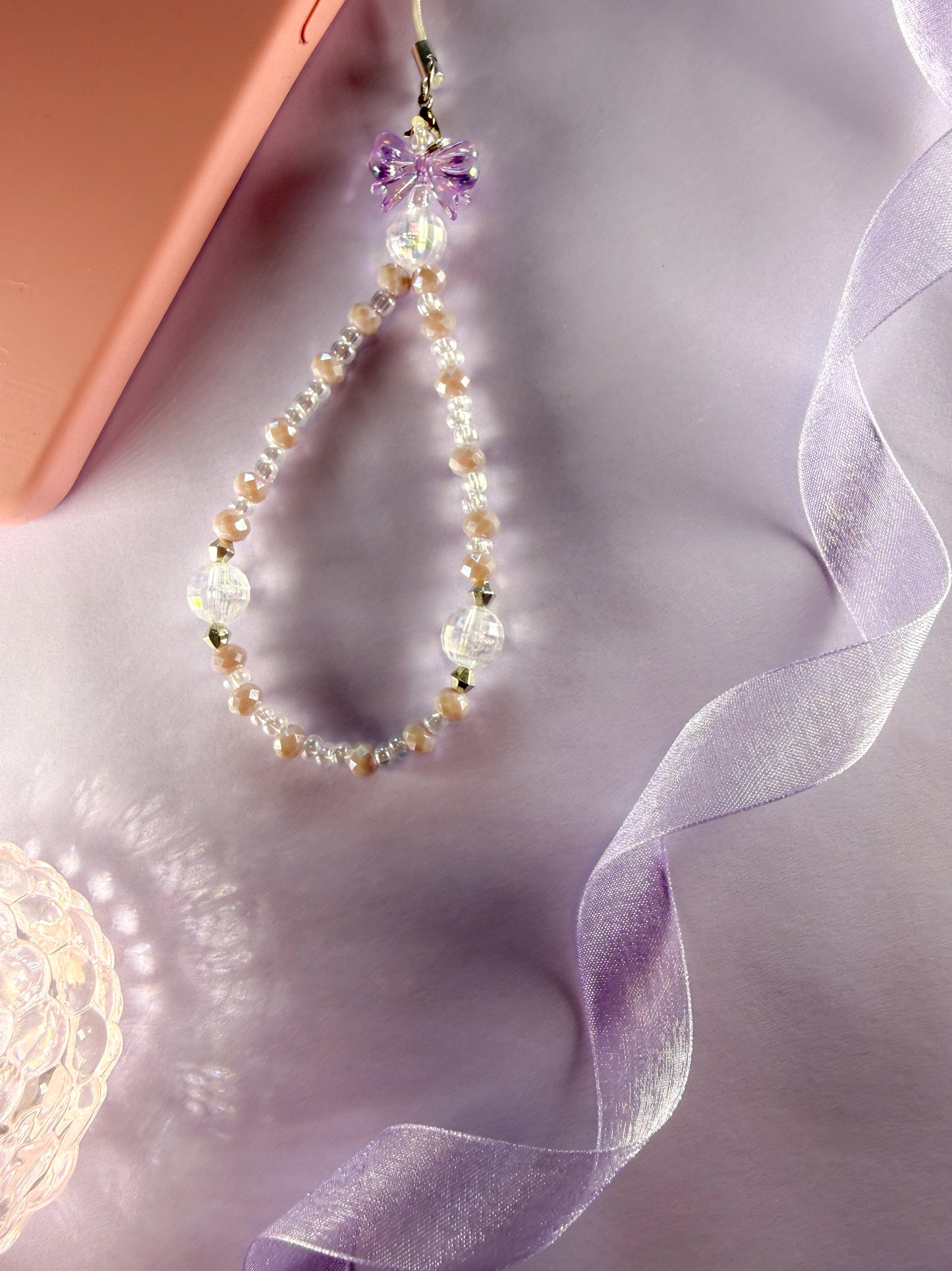 🪻 Moonlit Marshmallow Phone Charm