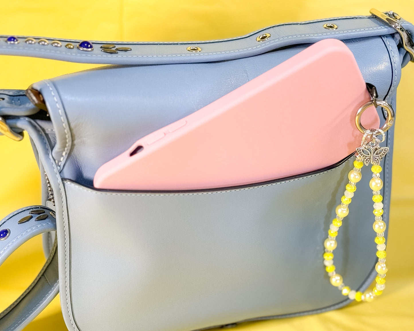 🍋 Soft Lemon Gelato Phone Chain